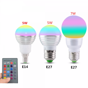Color Changing Light Bulbs with Remote Control
