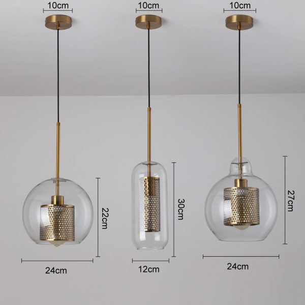 3845 - Loft Style Glass Pendant Lighting | RadiantHomeLighting