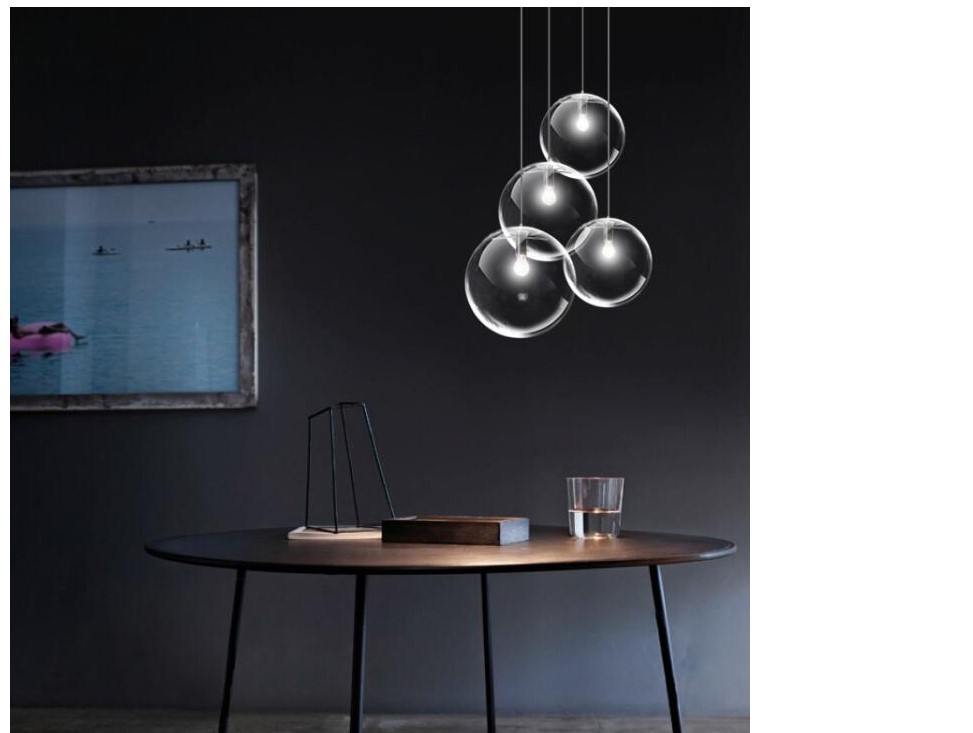 Nordic Style Glass Ball Pendant Lighting