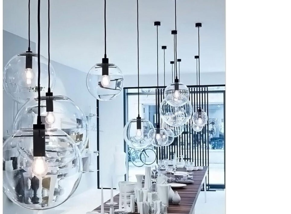 Nordic Style Glass Ball Pendant Lighting